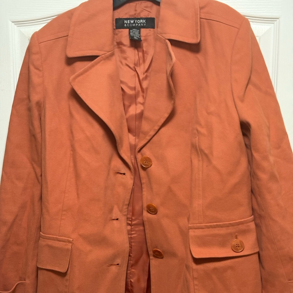 Worn 2 times pale peach light weight jacket-smoke free home